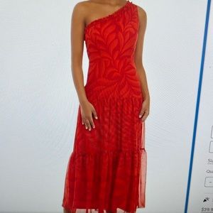 Sleeveless one shoulder dress